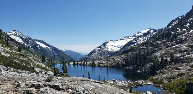 Lower Lake as seen from Upper Canyon Creek Lake
