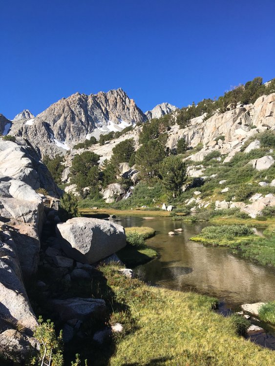 First night camp...outlet from Midnight Lake