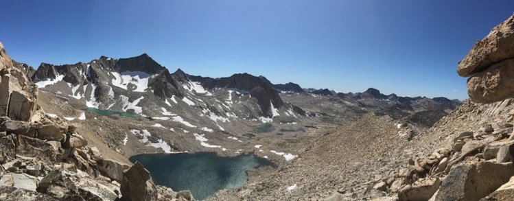 Looking SW from the Col and onto the next talus hopping adventure.