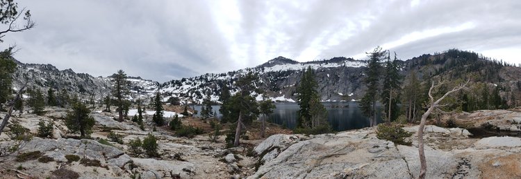 Caribou Lake from the last little rise