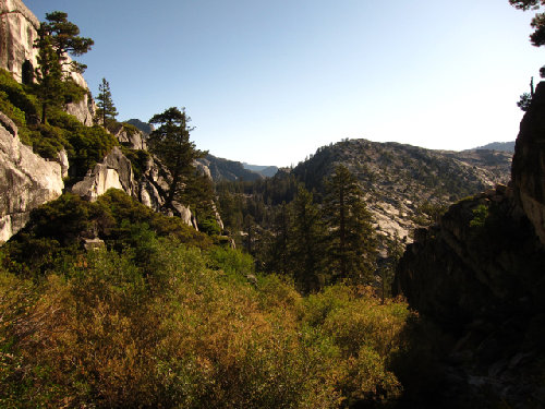 Looking up Jack Main Canyon from the stairway
