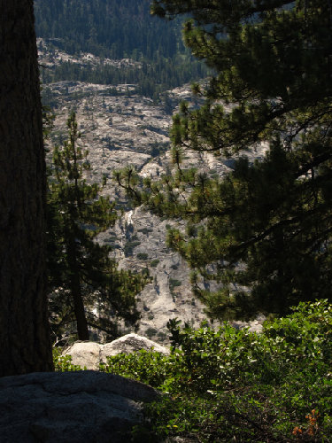 Trail e. out of Vernon, viewed from Moraine Ridge