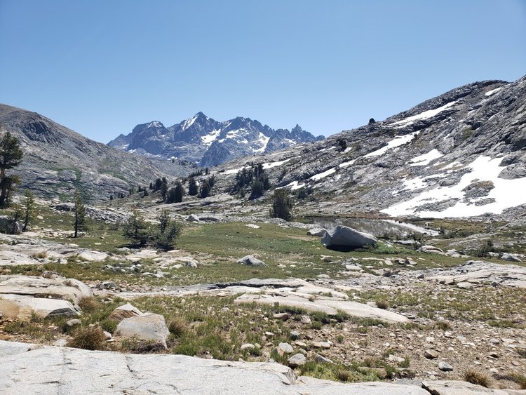 Camp near the tarn
