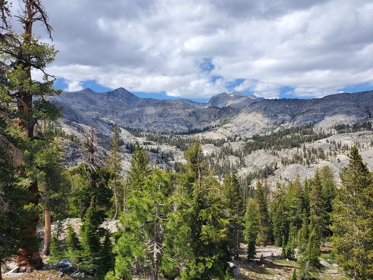 View back towards Long Creek