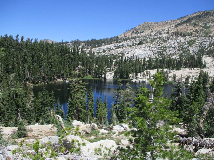 Lawrence Lake seen from hike up to Top Lake