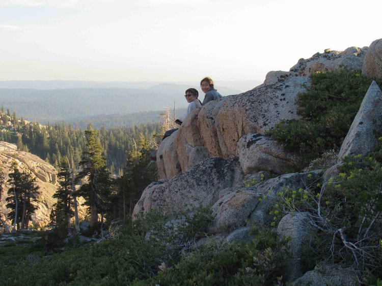 One of the many nice places to enjoy the view from near our campsite.