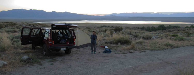 Dawn at dawn at our night zero campsite.
