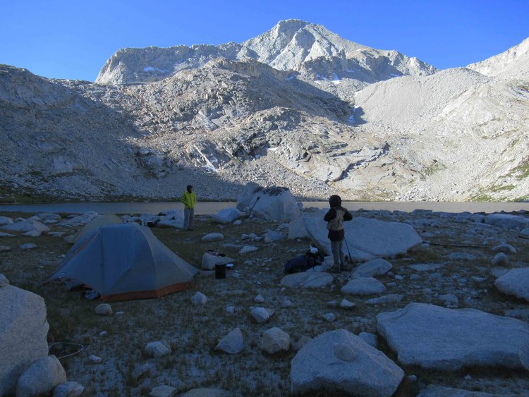 Upper Mills Creek Lake with Mt. Gabb in background.