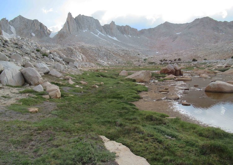 The pass between Granite Park and Bear Basin;Judy and I used this pass in Sept. 1992 to reach Bear Basin on day 1 from Pine Creek trailhead.