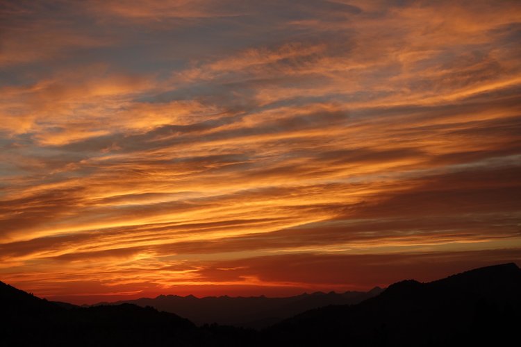 Zoomed in sunset