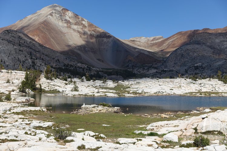 Red Slate Mountain with cloud shadows