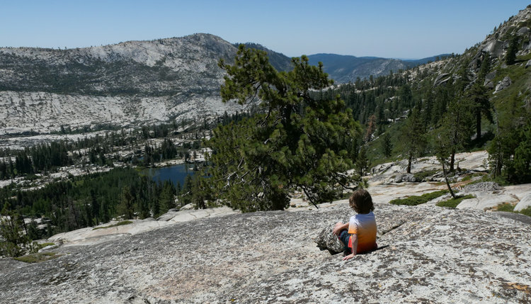 View down into the west fork valley