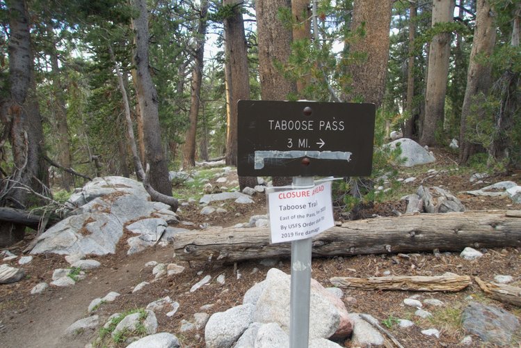 The rumors are true: Taboose Pass is closed this season.