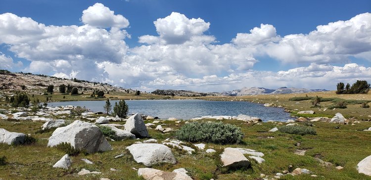 Clear pond below Ireland Lake outlet