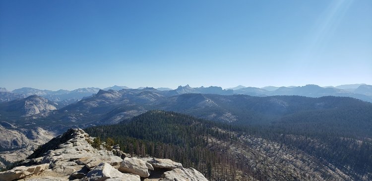 View to the southwest from Clouds Rest