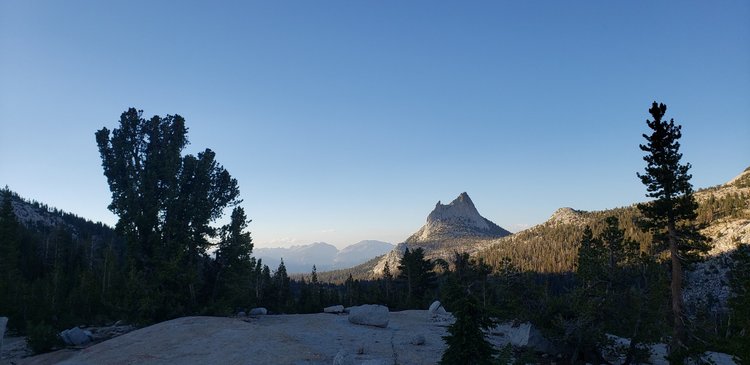 Cathedral Peak from camp