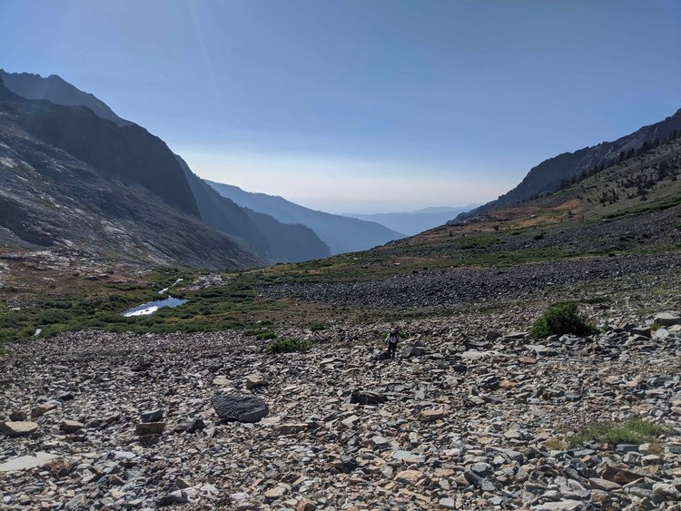 A talus field we could have avoided.