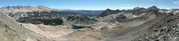 From Black Rock Pass, looking towards Little Five Lakes.