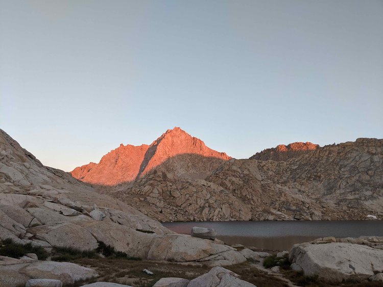 Evening at Columbine Lake.