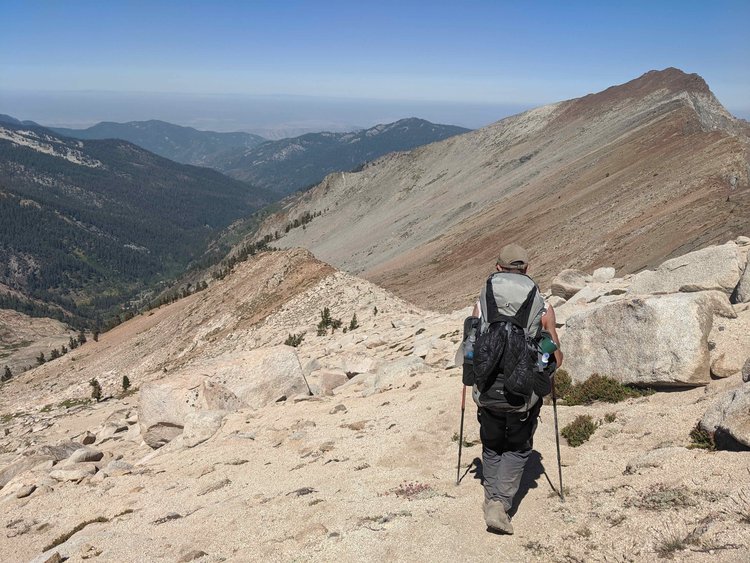 Heading down from Sawtooth.