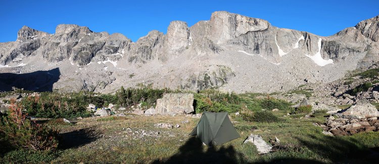 Camp in the morning