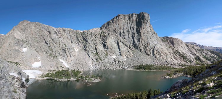 View of unnamed lake from Kagavah Lake ridge