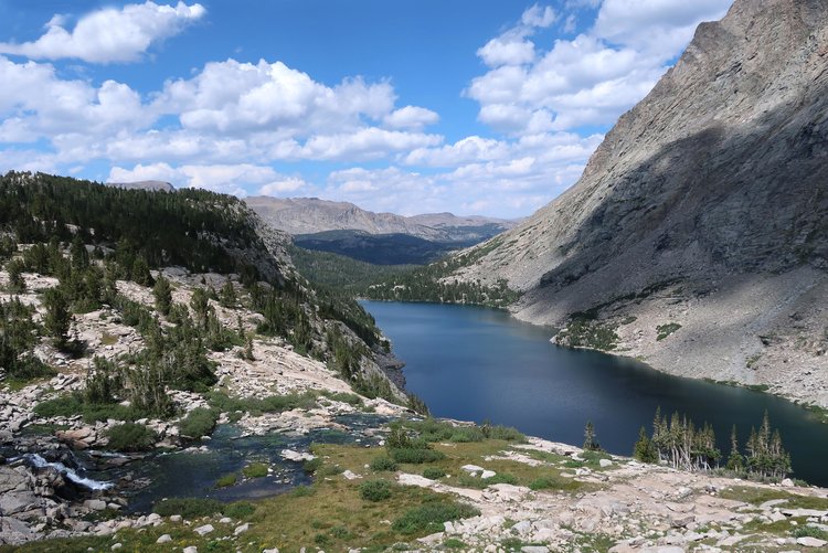 Lake Polaris from Morain Lake outlet