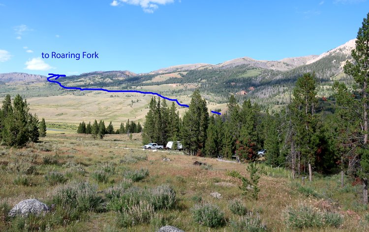 View from Green River Lakes campground