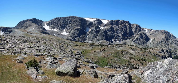 View towards the trail from our alternate route