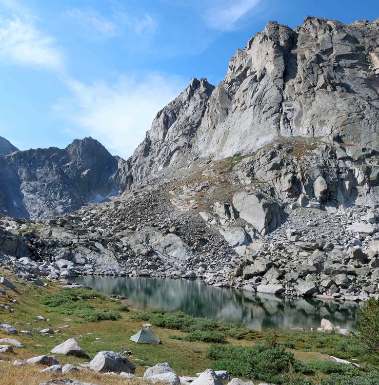 Camp at Miller Lake (below Temple Lake)