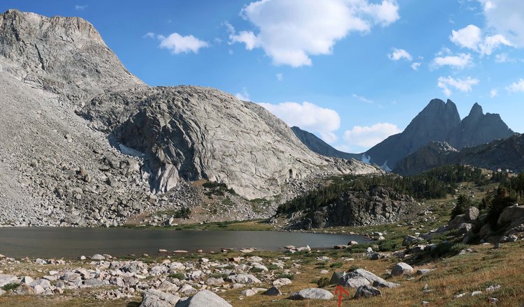 up-valley view from camp