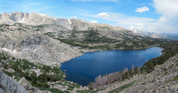 Cutthroat and Shoal Lakes from above (2018 photo)