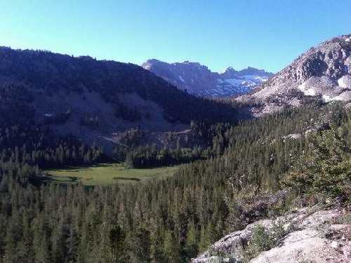 View facing West...You can vaguely see Grass lake