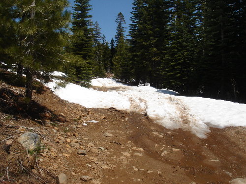 Snow on FR 17 — May 11, 2012