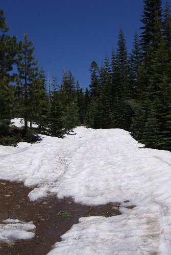 Snow on FR 17 — June 29, 2011