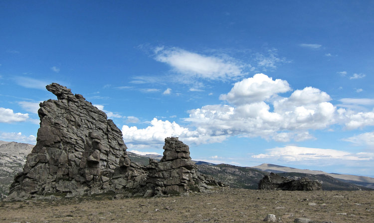 Unique rock formations on the ridge (2012 photo)
