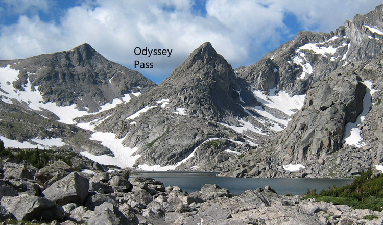 Looking towards Odyssey Pass 2009