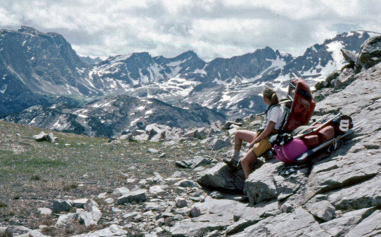 Stopping part way up Milky Ridge
