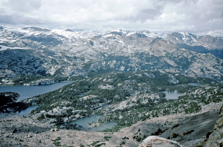 View of Milky Lakes from Milky Ridge