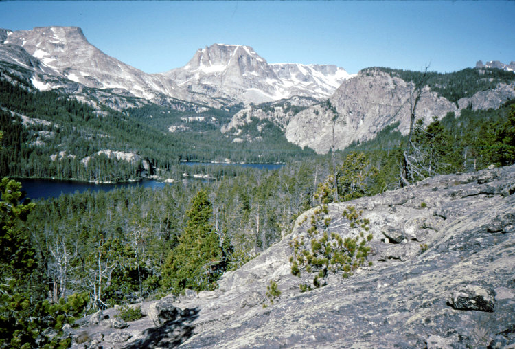 Lakes above Alpine Lake viewed from &quot;Old Indian Trail&quot;