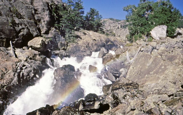 Waterfall below the crossing we did the day before
