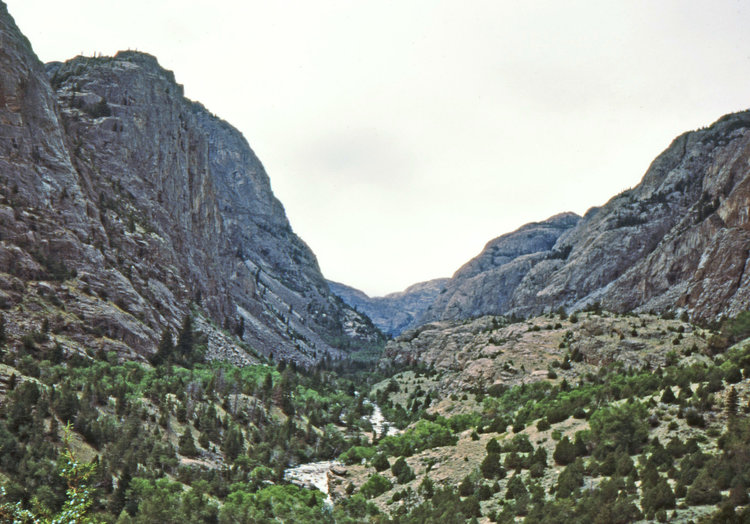 getting closer to the end of the canyon