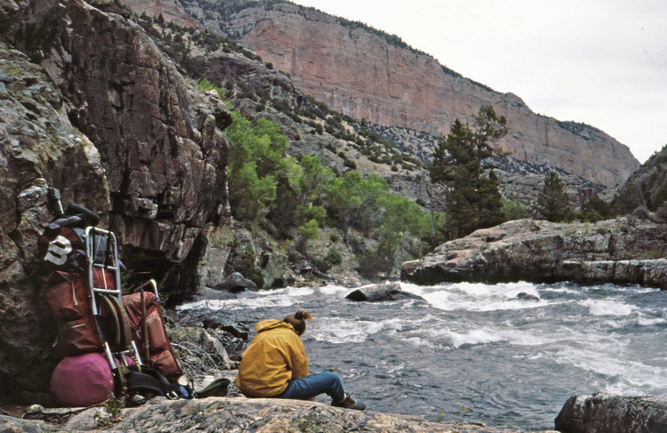 Cliffs force us up over a buttress