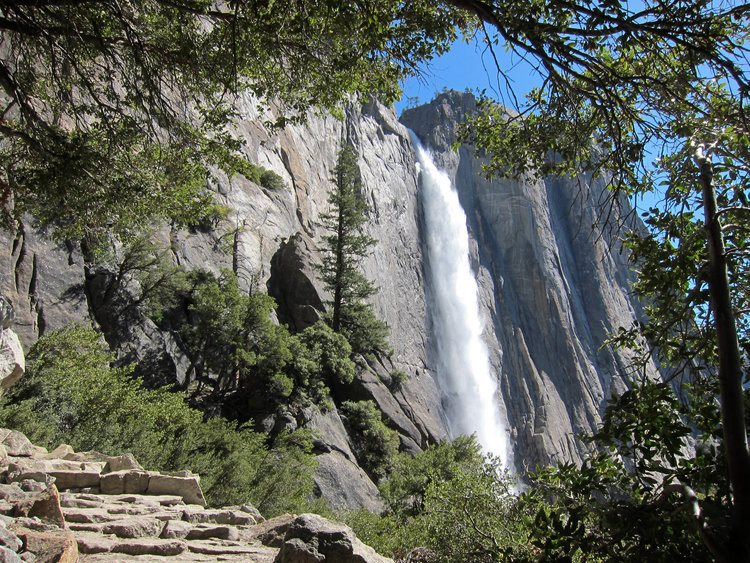 Upper Yosemite Falls  from the trail