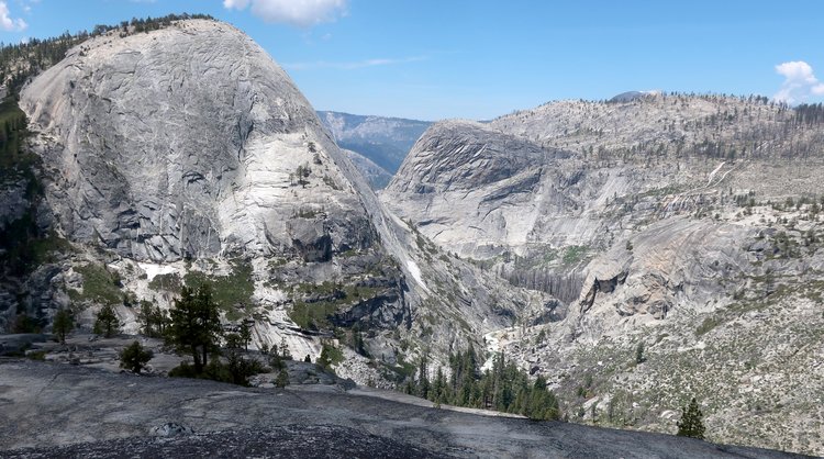 Lots of granite viewed from Merced-JMT cross trail