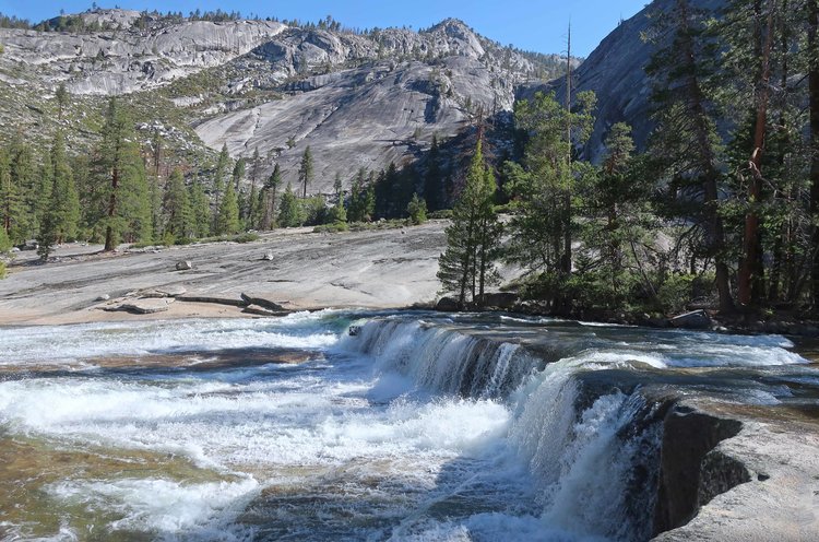 Falls just after crossing twin bridges