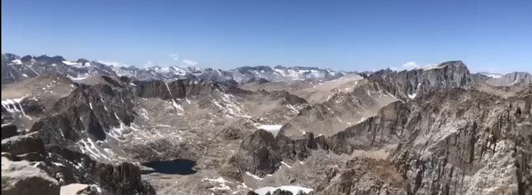 Sorry for poor quality.  This is a screen shot from a video I took and texted while at summit.  Only surviving photo after losing my phone below Army Pass