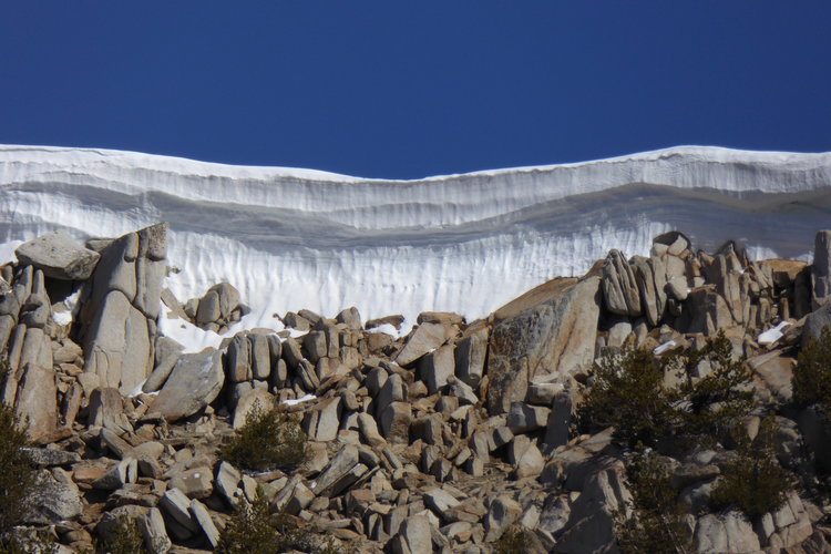 Giant cornice over Golden Lake