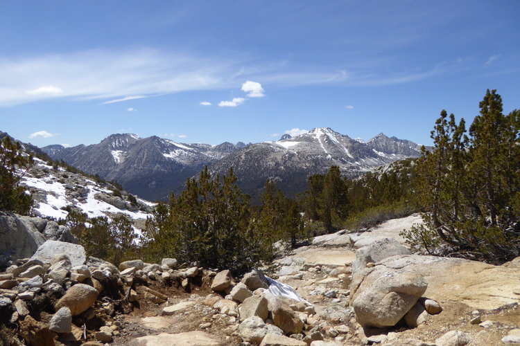 Almost to Trail Lake-A last look at Pioneer Basin. We would get there next time.