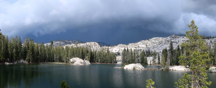Storm arrives! head to the tent 4PM